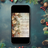 Weihnacht irischer Segen | Hübsche Winter-Blume Poster