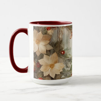 Weihnacht irischer Segen | Hübsche Winter-Blume Tasse