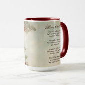 Weihnacht irischer Segen | Hübsche Winter-Blume Tasse (VorderseiteRechts)