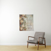 Weihnacht irischer Segen | Hübsche Winter-Blume Wandteppich (Beispiel)