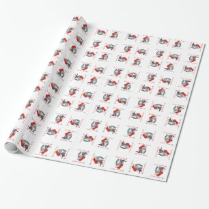 Weihnacht Katzen-Geschenkpapier Geschenkpapier