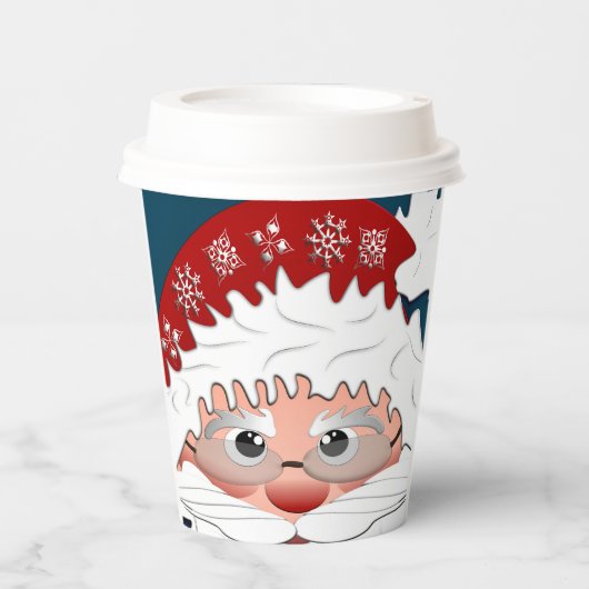 Weihnacht Papp Design Pappbecher (Vorderseite)