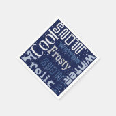 Weihnacht Themed Blue Serviette (Ecke)