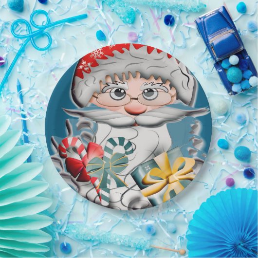 Weihnacht, Xmas Behälter Pappteller (Party)