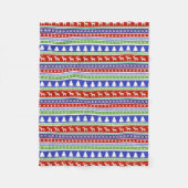 WEIHNACHTBÄUME UND REINDEER DURCH BLANKET FLEECEDECKE (Vorderseite)