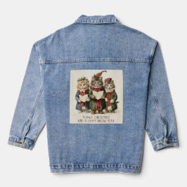 WeihnachtDenium für Frauen Jeansjacke