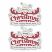 Weihnachten 12 aufkleber (Vorderseite)