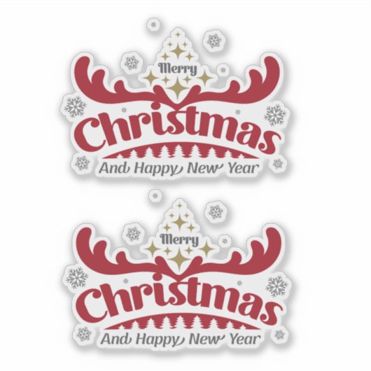 Weihnachten 12 aufkleber (Vorderseite)