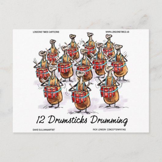 Weihnachten 12 Drumsticks Drumming Geschenke & T-S (Vorderseite)