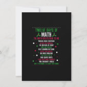 Weihnachten 12 Tage Mathe Einladung (Vorderseite)