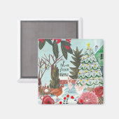 Weihnachten 12 Tage Weihnachten Drei französische  Magnet (Vorderseite/Rückseite)