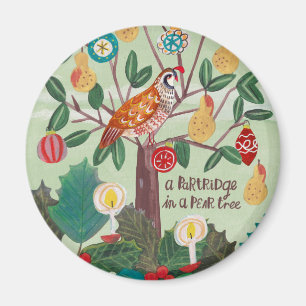 Weihnachten 12 Tage Weihnachts Partridge Birne Tre Magnet