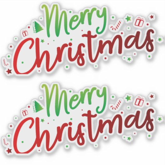 Weihnachten 16 aufkleber (Vorderseite)