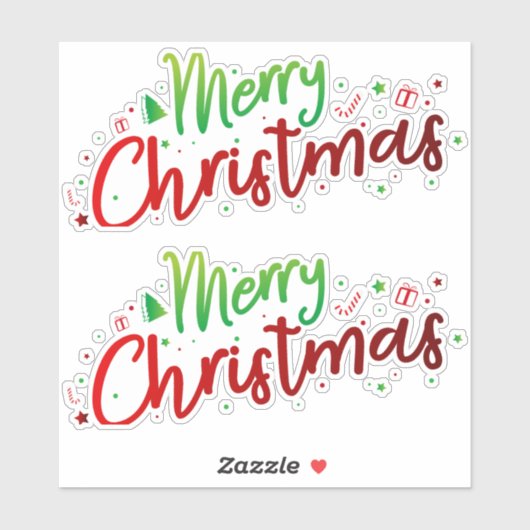 Weihnachten 16 aufkleber (Blatt)