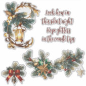 Weihnachten_17 Vinyl-Sticker nach Maß geschnitten Aufkleber (Vorderseite)