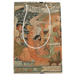Weihnachten 1893 Weihnachtsgeschenktasche Mittlere Geschenktüte