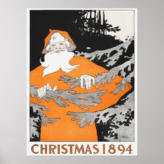 Weihnachten 1894 (1894) Santa Poster (Vorne)
