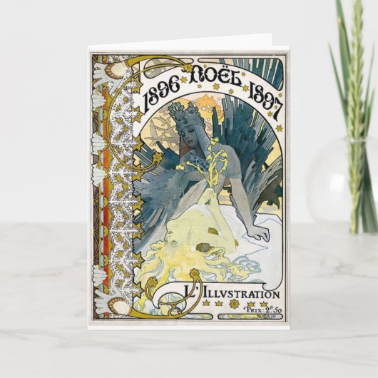 WEIHNACHTEN 1896 Alphonse 1897 Maria Mucha (Vorderseite)