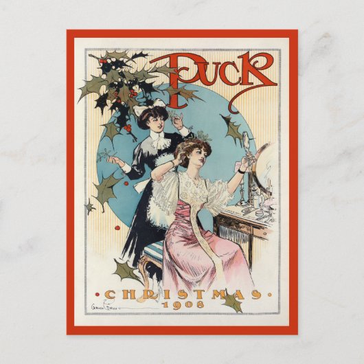 Weihnachten 1908 postkarte (Vorderseite)