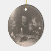 Weihnachten 1946 - Verzierung Keramikornament (Links)