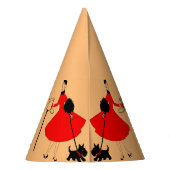 Weihnachten 1950 Vintage Damen Partyhütchen (Rückseite)