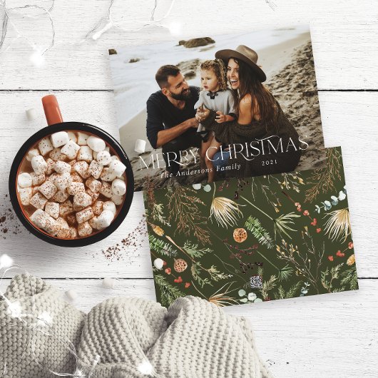 Weihnachten 1 Foto Aquarell botanischer Blumenholi