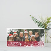 Weihnachten 1 Foto - Bedeckt in Schneeflocken (Stehend Vorderseite)