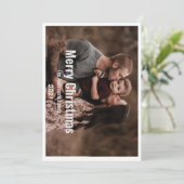 Weihnachten 1 Foto botanische Blumenkarte (Stehend Vorderseite)