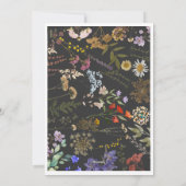 Weihnachten 1 Foto botanische Blumenkarte (Rückseite)