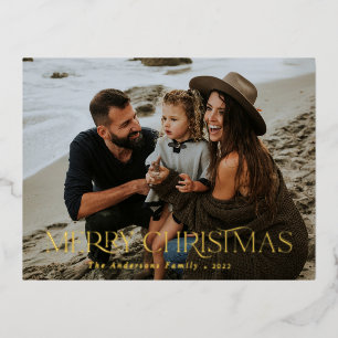 Weihnachten 1 Foto botanischer Blumen Folien Feiertagspostkarte