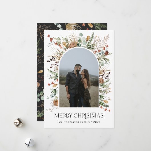 Weihnachten 1 Foto Botanischer Botanischer Blumeng (Vorderseite/Rückseite Beispiel)