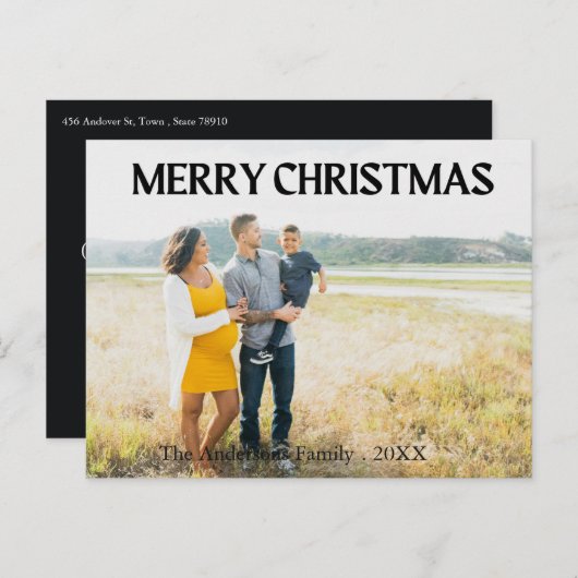 Weihnachten 1 Foto Familienurlaub (Vorne/Hinten)