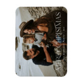 Weihnachten 1 Foto, gefalteter botanischer Blumenu Magnet (Vertikal)