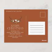 Weihnachten 1 Foto, gefalteter botanischer Blumenu Postkarte (Rückseite)