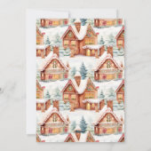 Weihnachten 1 Foto Gingerbrett Muster Urlaubskarte (Rückseite)