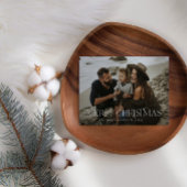 Weihnachten 1 Foto Salbei Moderne Typografie Postkarte