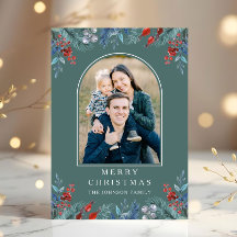 Weihnachten 1 Foto Wasserfarbe Botanisch