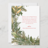 Weihnachten 1 Foto Wasserfarbe Botanisches Elegant (Rückseite)