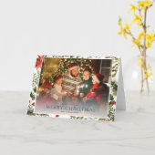 Weihnachten 1 Foto Wasserfarben Berries Blumenfami Karte (Gelbe Blume)