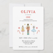 Weihnachten 1. Geburtstag Einladung (Vorderseite)