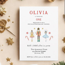 Weihnachten 1. Geburtstag Einladung