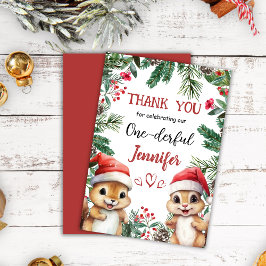 Weihnachten 1° Geburtstag Winter Niedlich Danke Ka