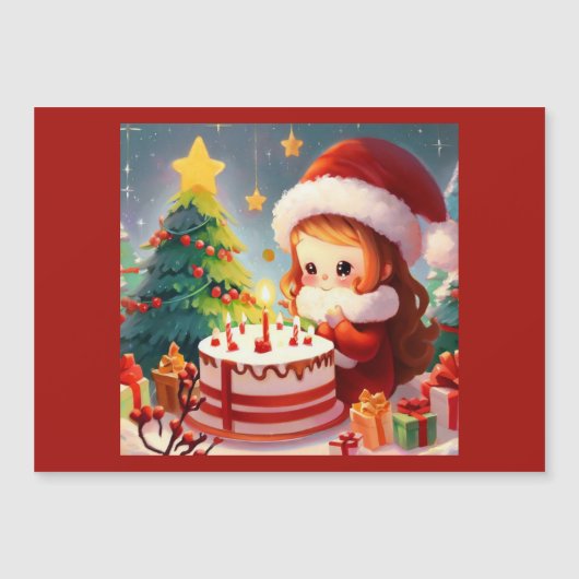 Weihnachten 1 magnetkarte (Vorderseite)