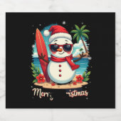 weihnachten (1) schaumweinetikett (Einzelnes Label)