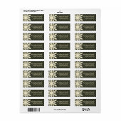 Weihnachten 1: Schneeflocke 5 Rücksendeadressen-Au (Vorne)