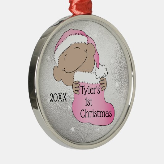 Weihnachten 1. Weihnachtslicht Rosa Ornament (Rechts)