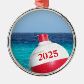 Weihnachten 2012 Bobber-Ornament Silbernes Ornament (Vorne)