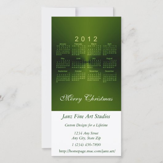 Weihnachten 2012 - Kalender (Vorderseite)