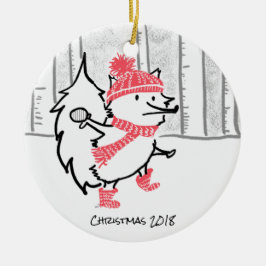 Weihnachten 2018 keramik ornament