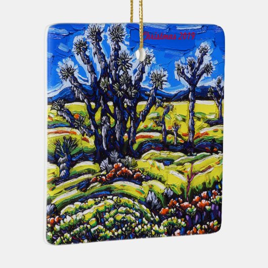 Weihnachten 2019 in Joshua Trees Keramikornament (Rechts)